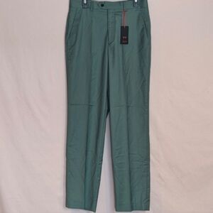 ASOS Devil's Advocate Men's Green Wide Leg Smart Formal Dress Pants Size 30